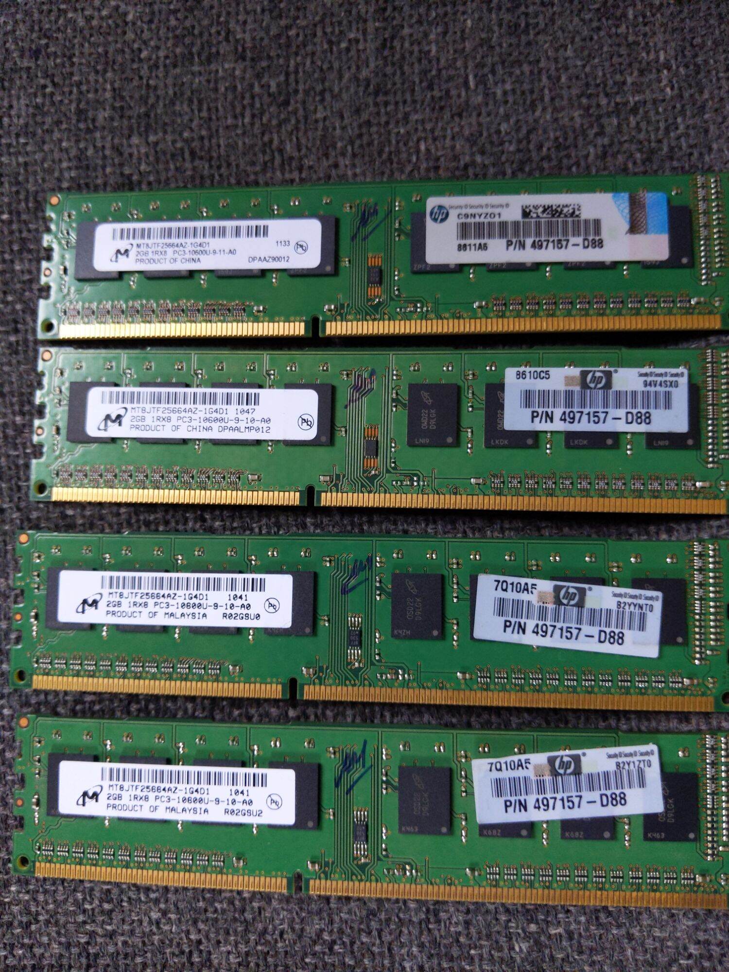 ram ddr 3 2gb các loại