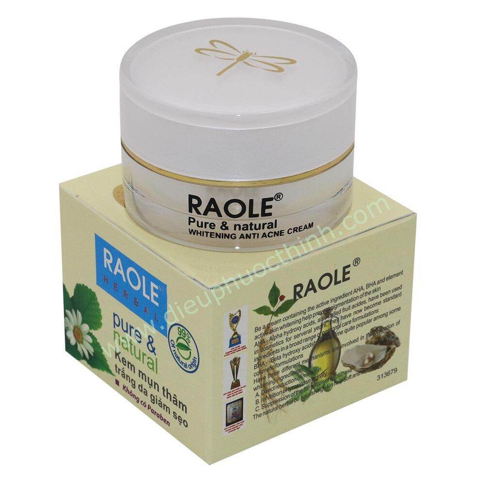 Raole kem mụn trắng da 12g