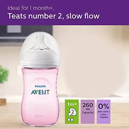 (Nhập Mỹ) Bình sữa PHILIPS Avent 260ml + núm ti