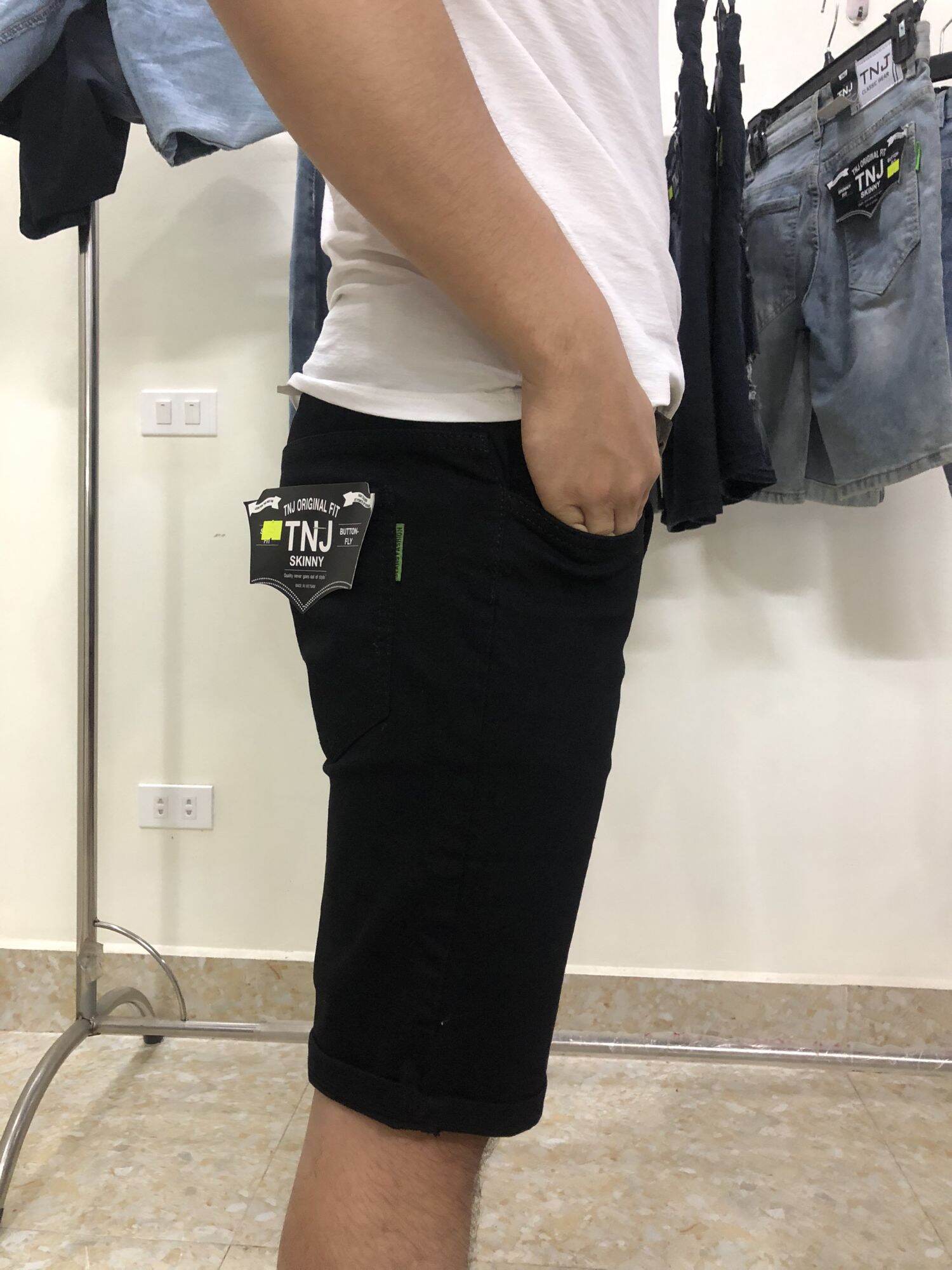 Quần short jean nam co dãn Mã 225