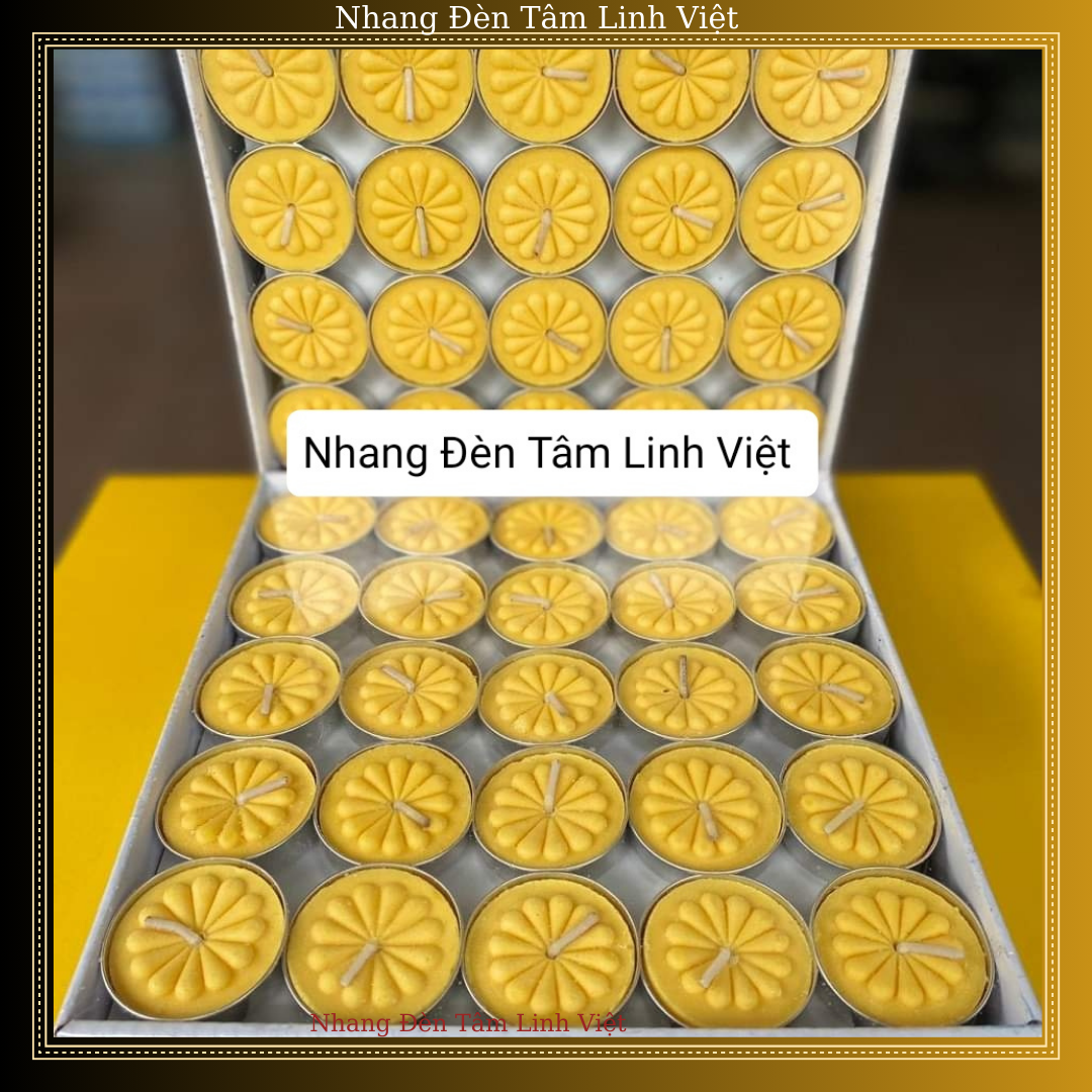 Nến tealight 100 viên cháy 2 giờ trang trí mâm cúng