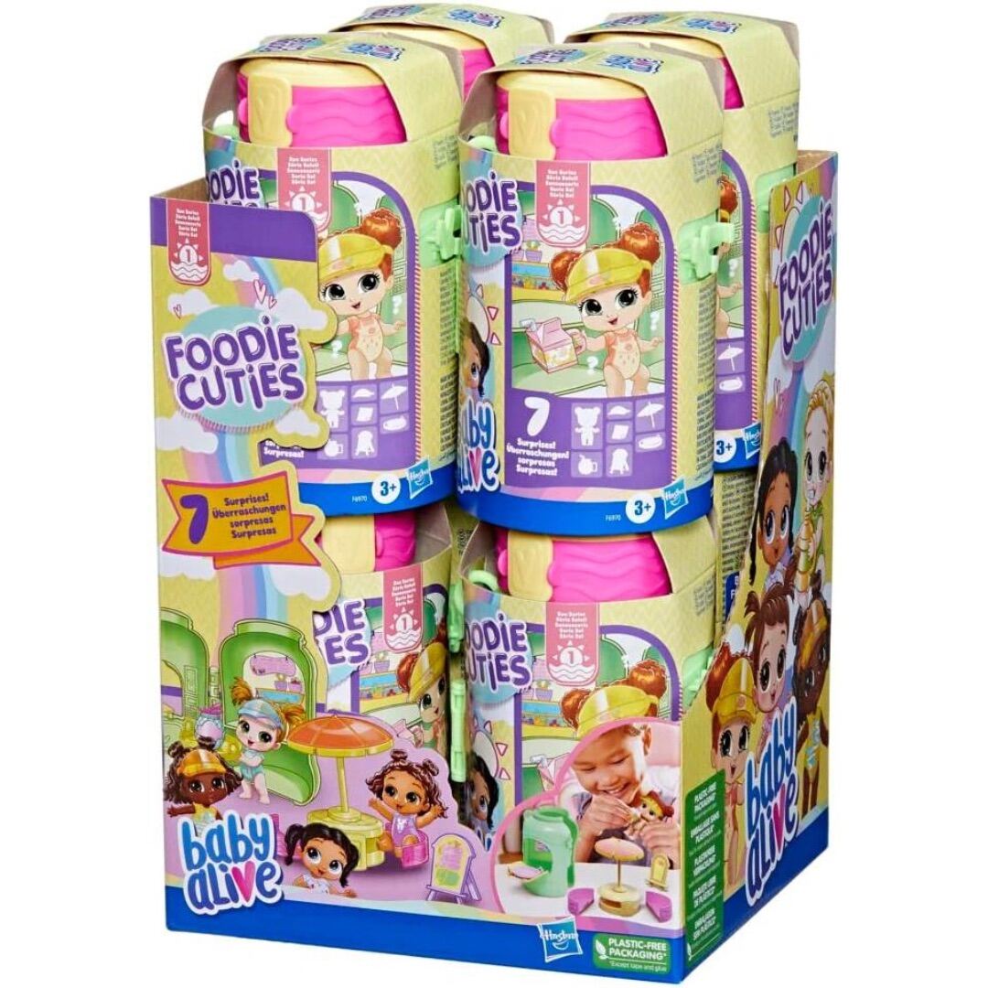 Búp bê Baby Alive Foodie Cuties, seri Mặt Trời, 7 bất ngờ, hàng Mỹ.