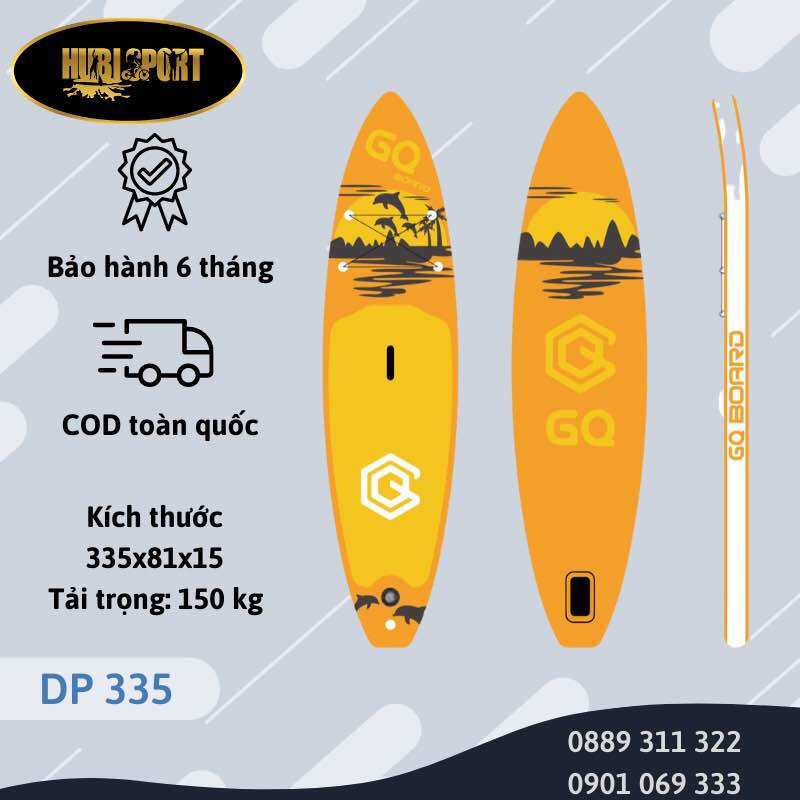 DP335 - GQ Board - SUP / Thuyền SUP/ Ván chèo đứng bơm hơi