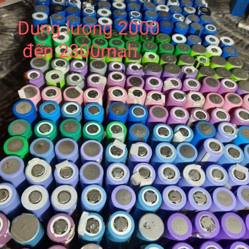 (combo 1 đến 5) Cell 18650 dung lượng 2000 đến 2300mah pin tháo laptop