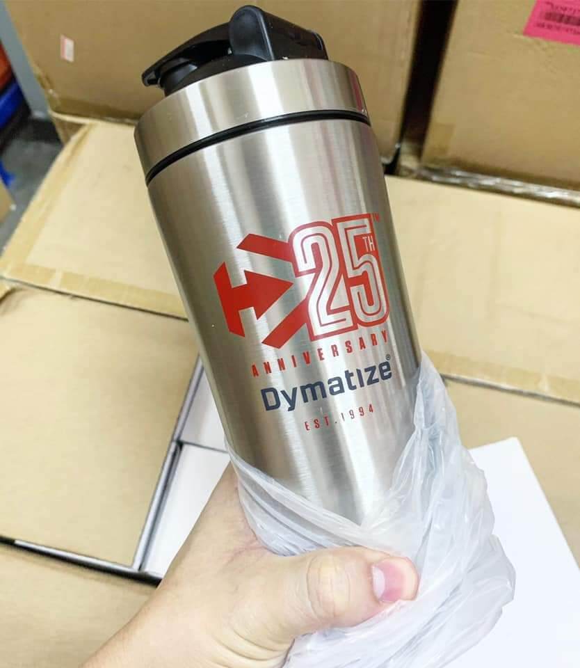 BÌNH LẮC THỂ THAO THÉP KHÔNG GỈ DYMATIZE SHAKER 800ML