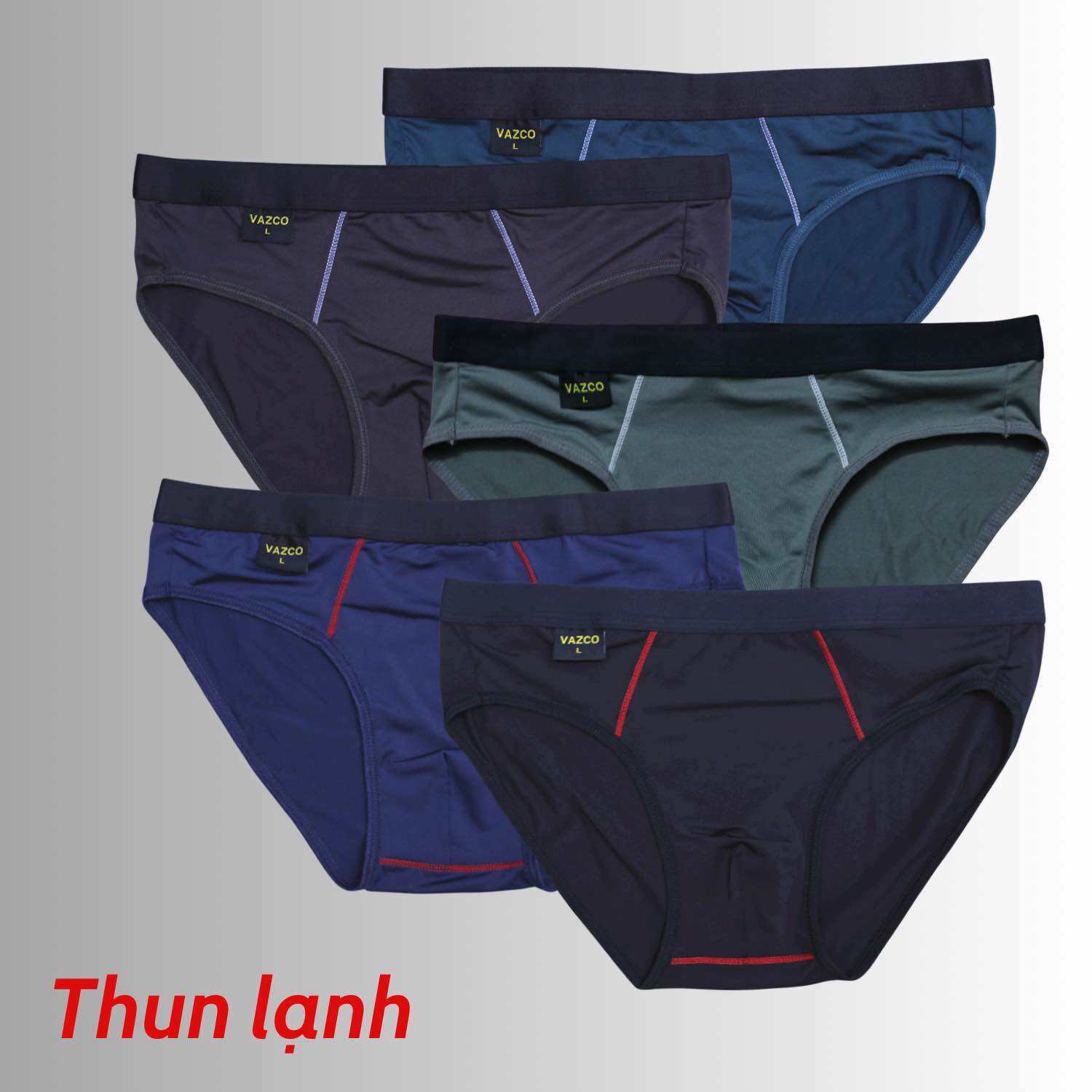 Combo 5 quần Quần lót tam giác nam thun lạnh VAZCO ql3 mặc mát, thoát khí