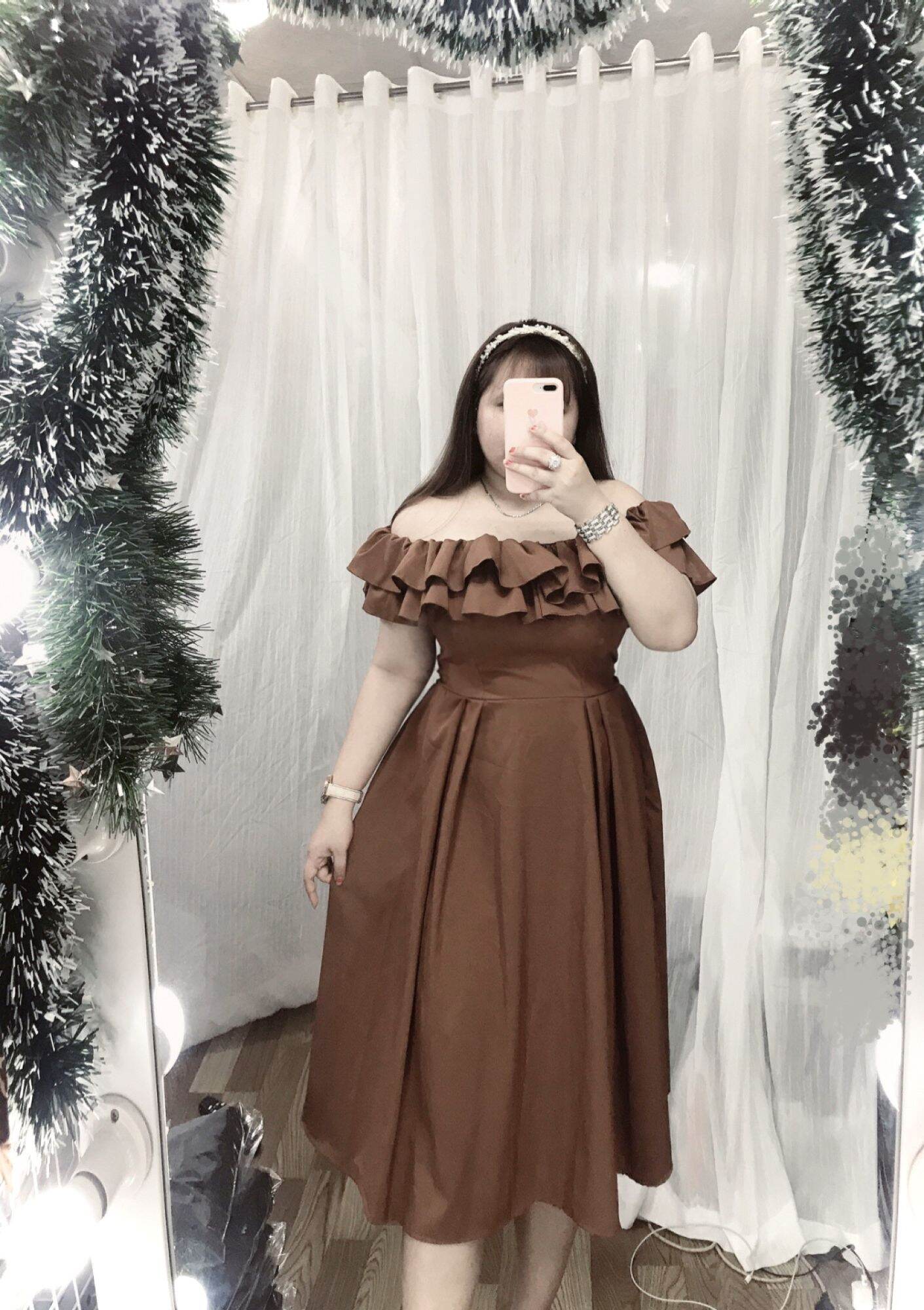 [ BIGSIZE 55-150kg ] Đầm Trễ vai đi tiệc