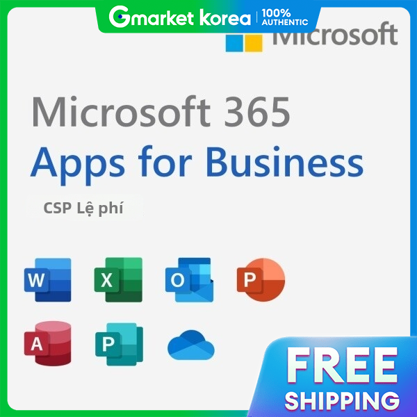 Microsoft | Microsoft 365 Apps for Business (1 năm) / Giấy phép