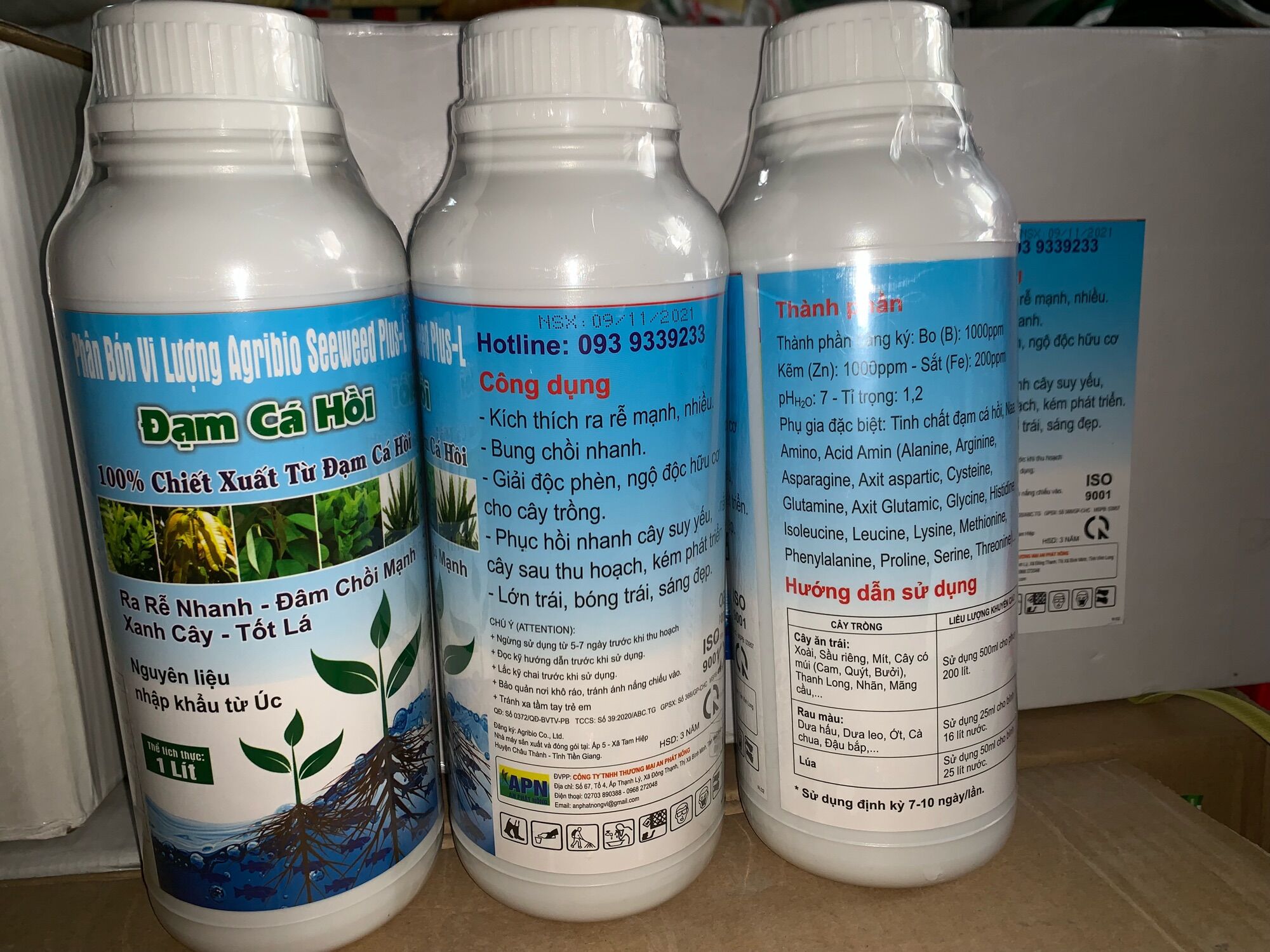 Đạm cá hồi chai 1lit của An Phát Nông