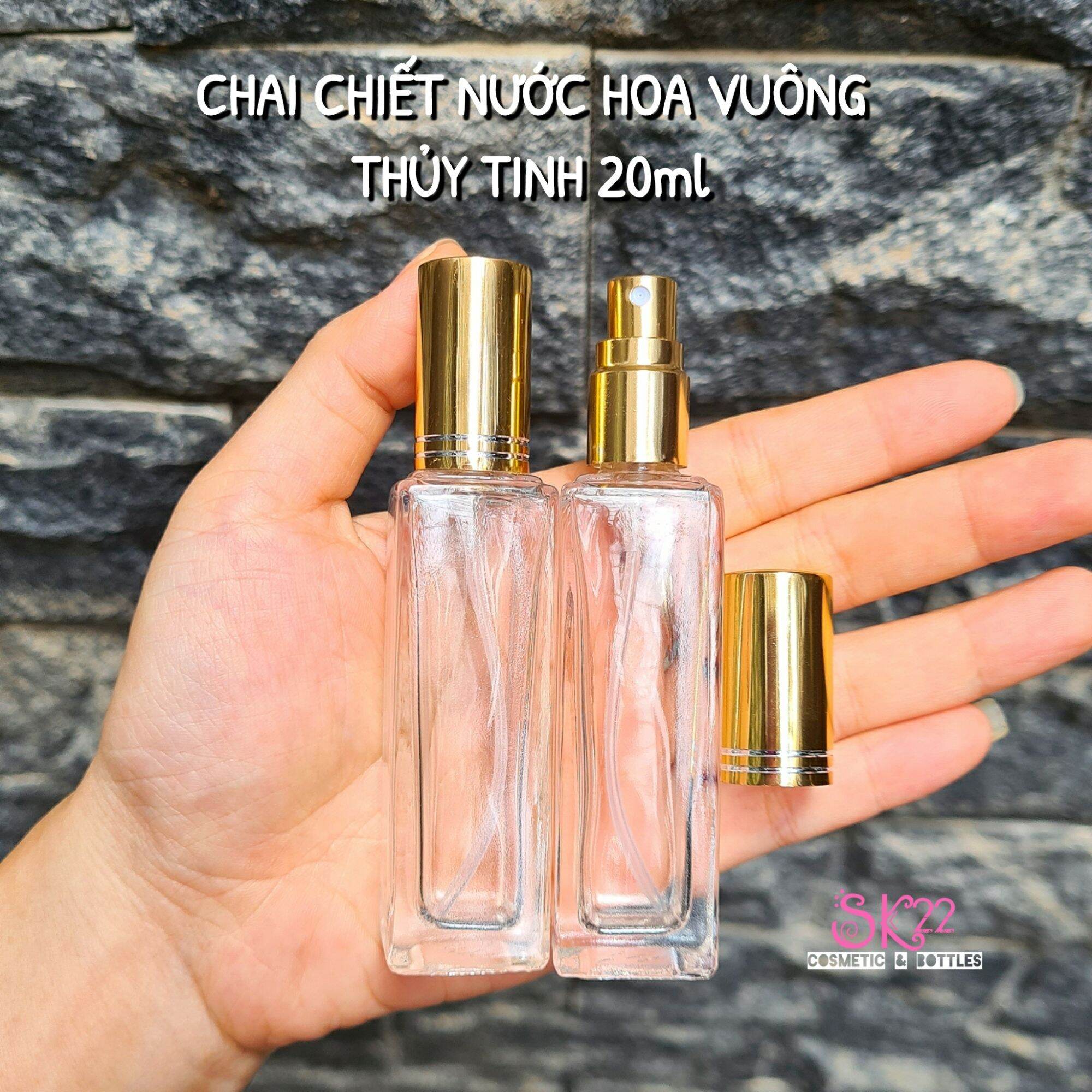 Chai chiết nước hoa vuông 10ml/20ml
