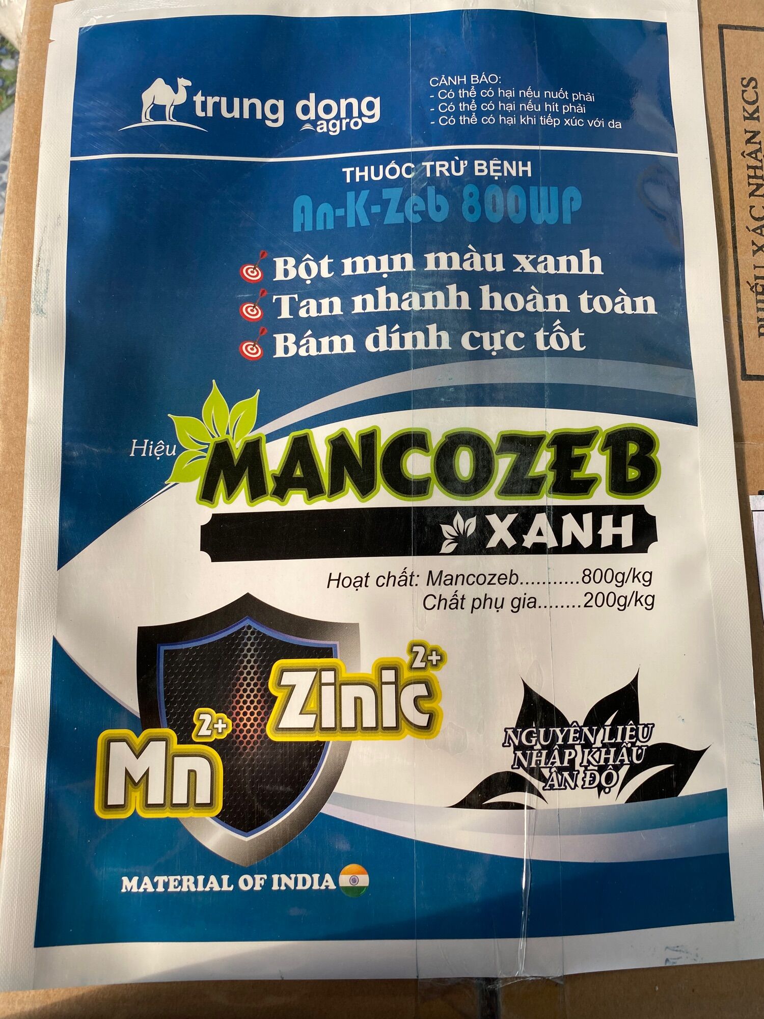 Thuốc trừ bệnh Mancozeb Xanh -Ấn Độ- Xanh càng thêm xanh mancozeb