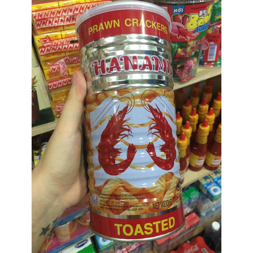 Lon snack tôm " hanami" 110g