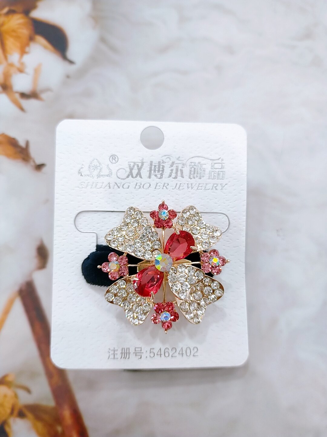 Cột tóc nhung đính đá cao cấp M2