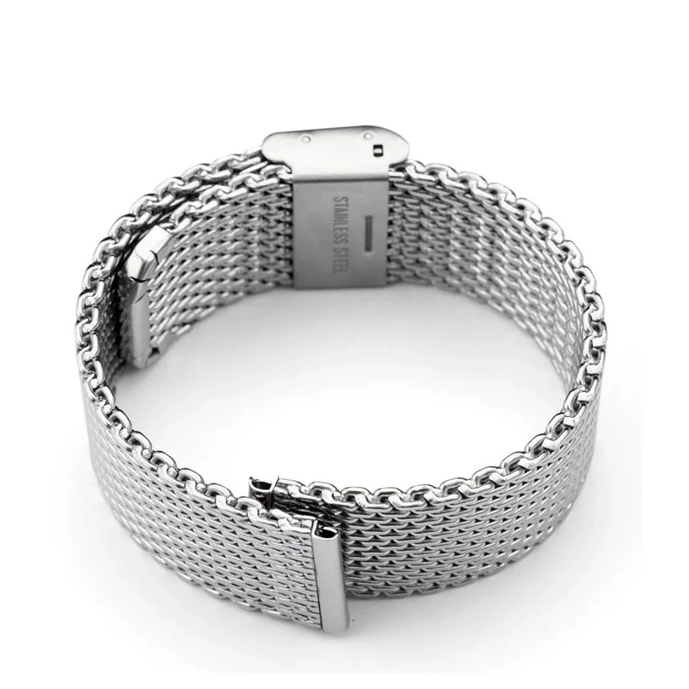 Seiko Casio Tương thích 1.0 Lưới Milanese Dây đeo đồng hồ bằng thép không gỉ Độ dày 3 mm Dây đeo cổ tay cho Dw Omega