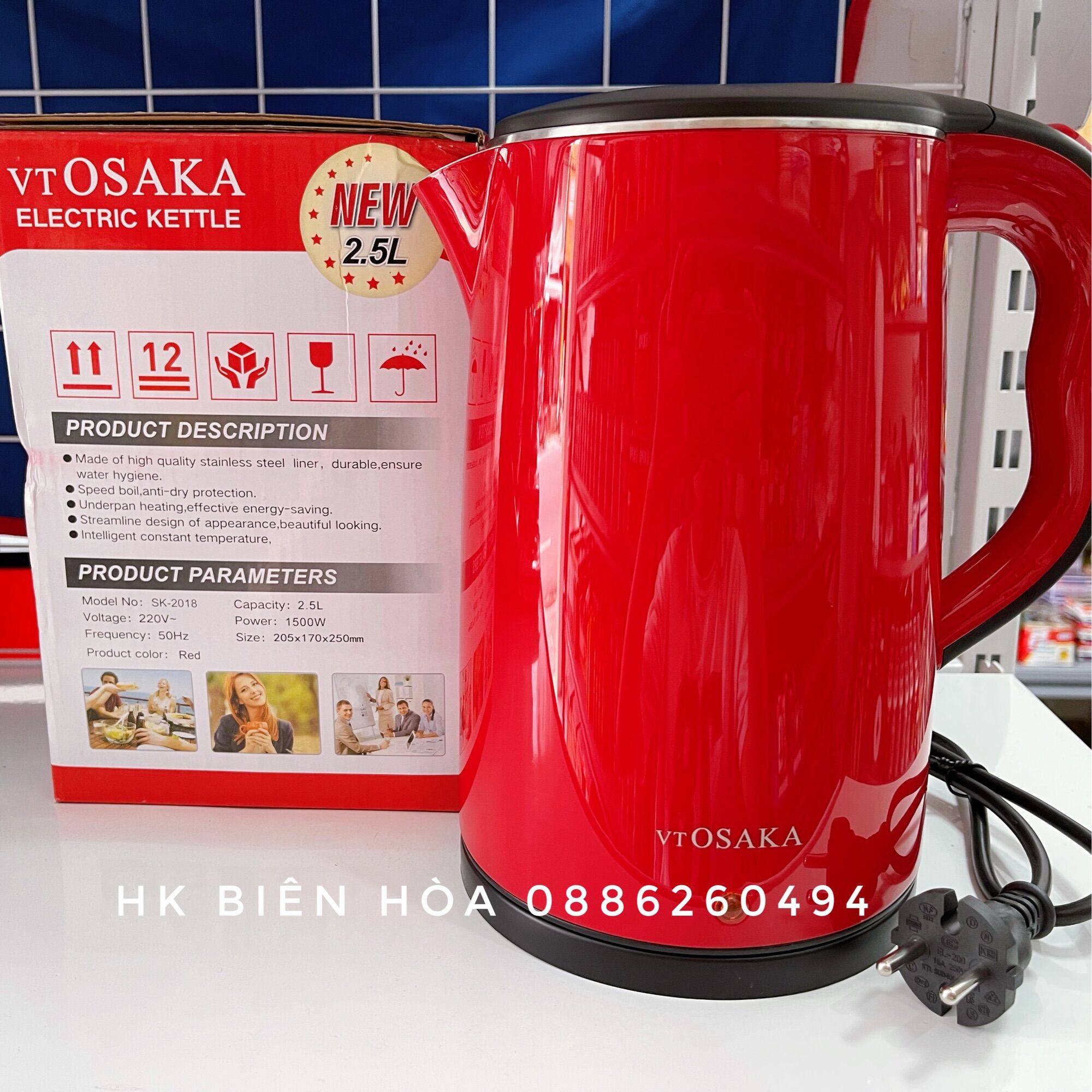 BÌNH ĐUN NƯỚC 2.5L OSAKA
