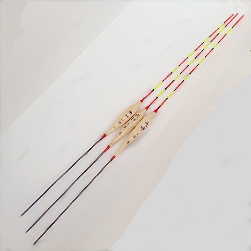 [Phao Câu Đài] combo 3 Phao câu cá gỗ Linh Sam dài 33cm