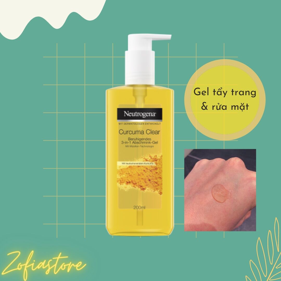 GEL TẨY TRANG NGHỆ Neutrogena Curcuma Clear B