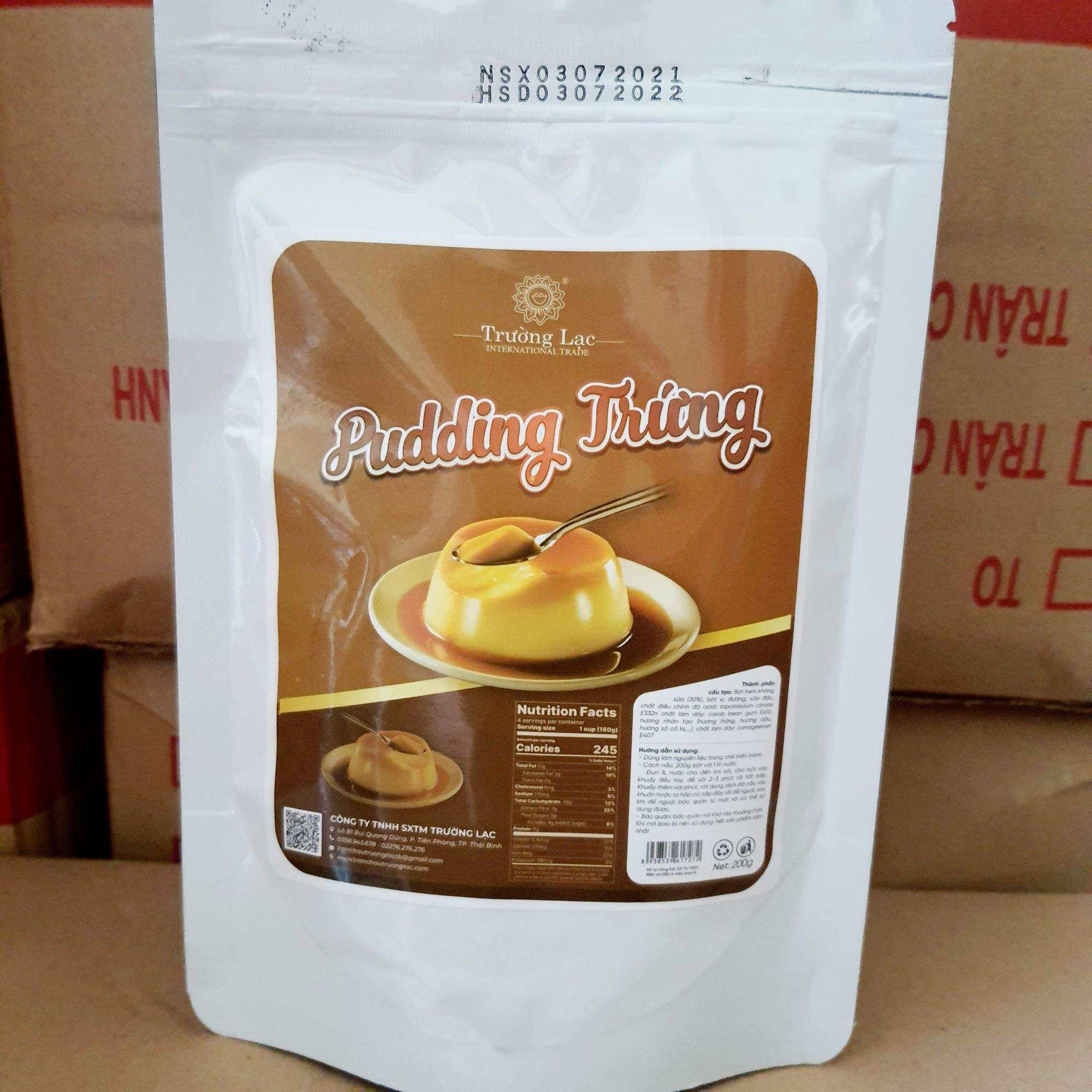 Bột pudding trứng Trường Lạc 200g làm 10-15 bát