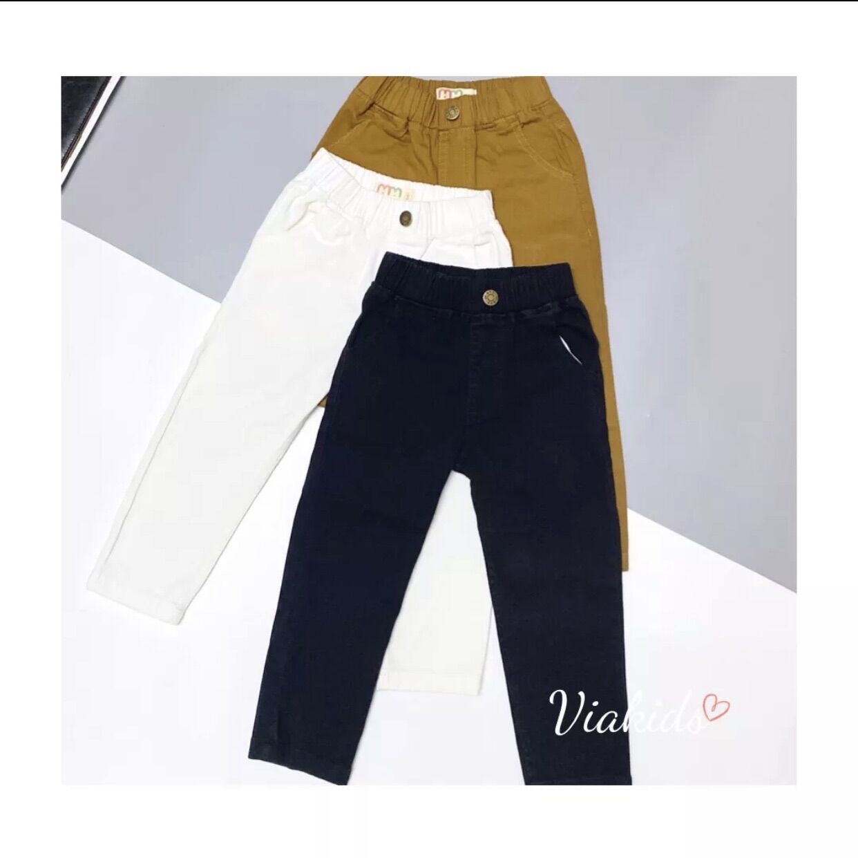Quần kaki bé trai dài chất kaki co dãn mềm mịn thoải mái cho bé 3 đến 15 tuổi phối áo sơ mi áo thun