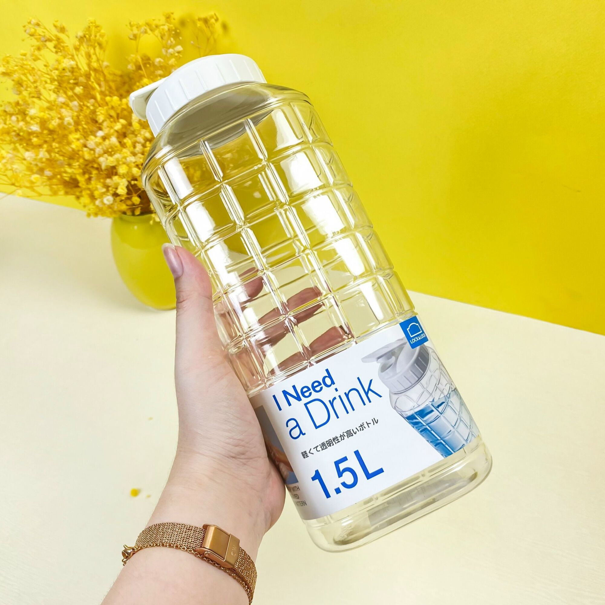 Bình nước nhựa lock 1.5l