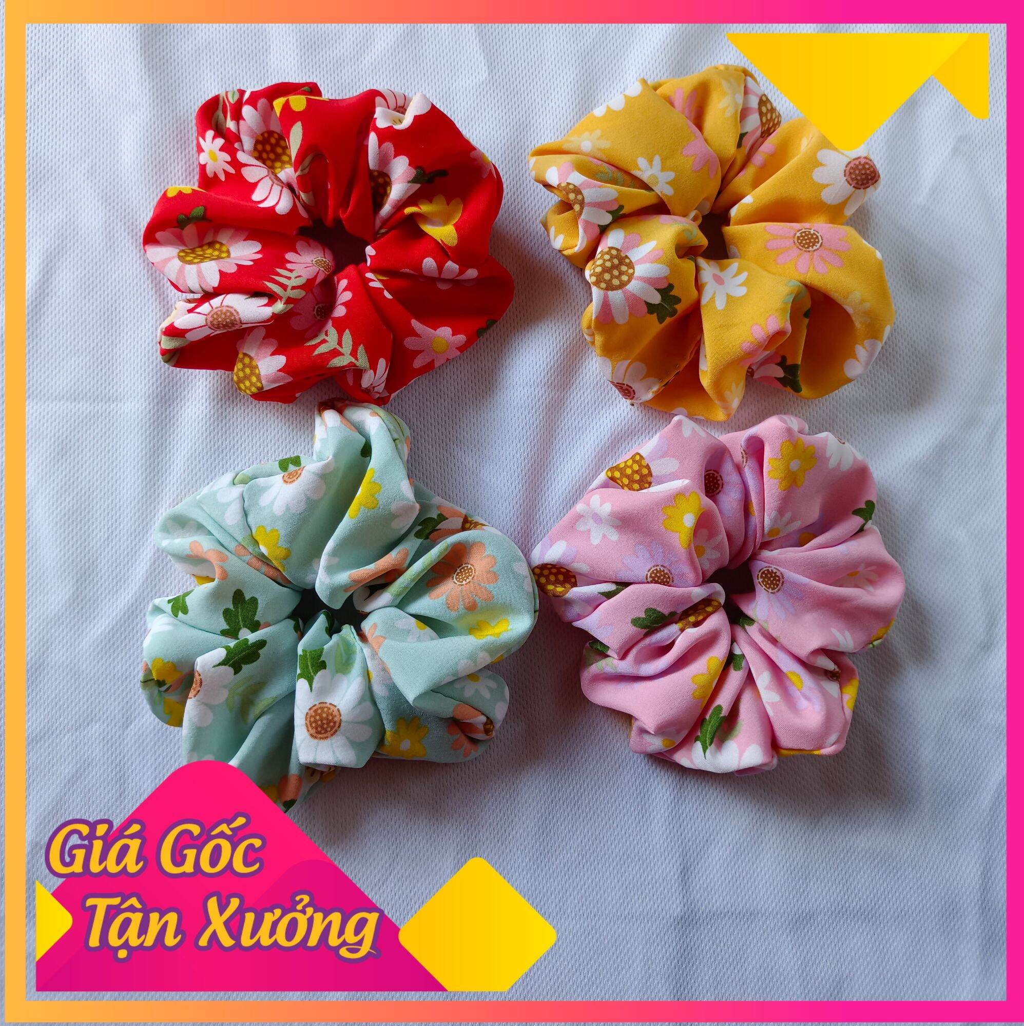 Cột tóc Scrunchies dễ thương nhiều mẫu 😍