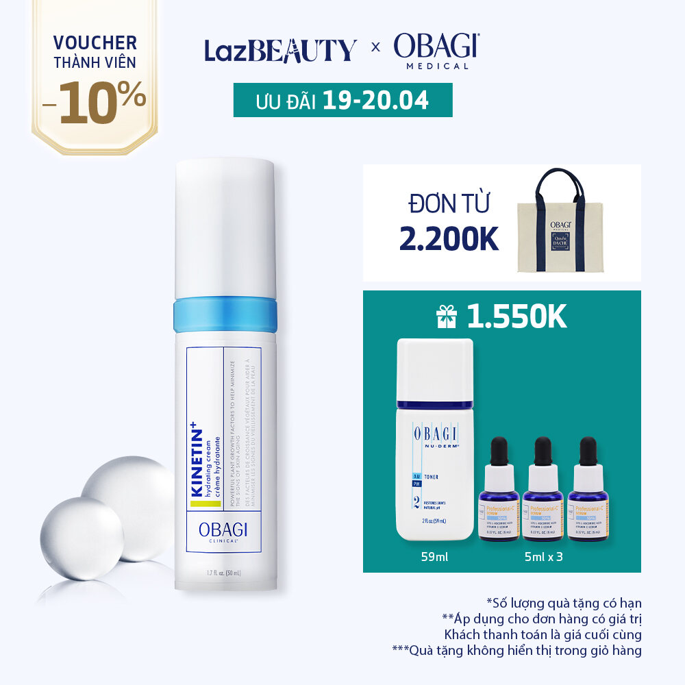Kem Dưỡng Phục Hồi Làm Dịu Da Obagi Clinical Kinetin+ Hydrating 50ml