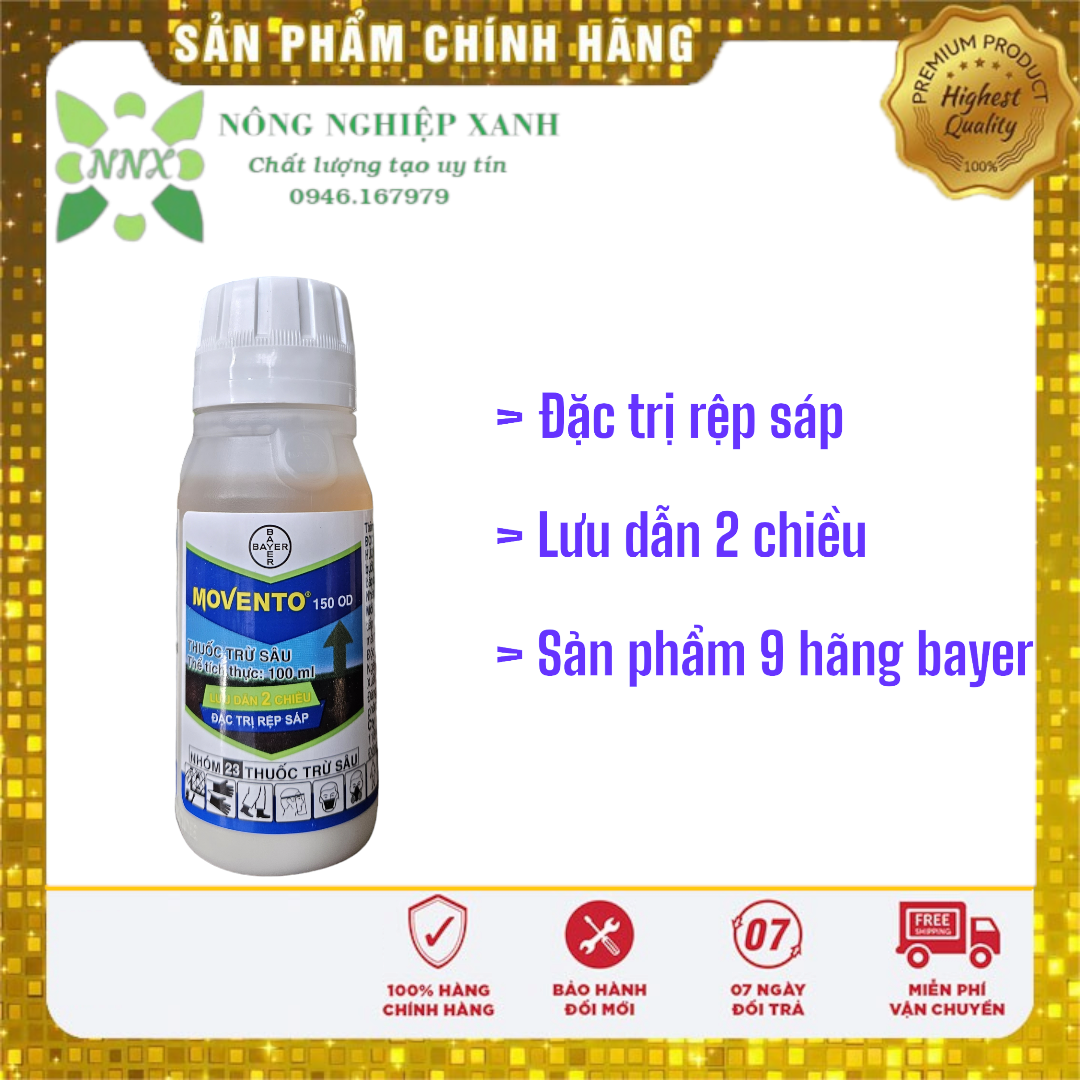 MOVENTO 150OD 100ml - Sản phẩm trừ Rệp Sáp, Bọ Trĩ - sản phẩm chính hãng Bayer