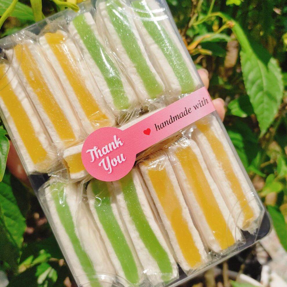 Bánh in mix 2 vị ( nhân đậu xanh sầu riêng, đậu xanh lá dứa hộp 500g)