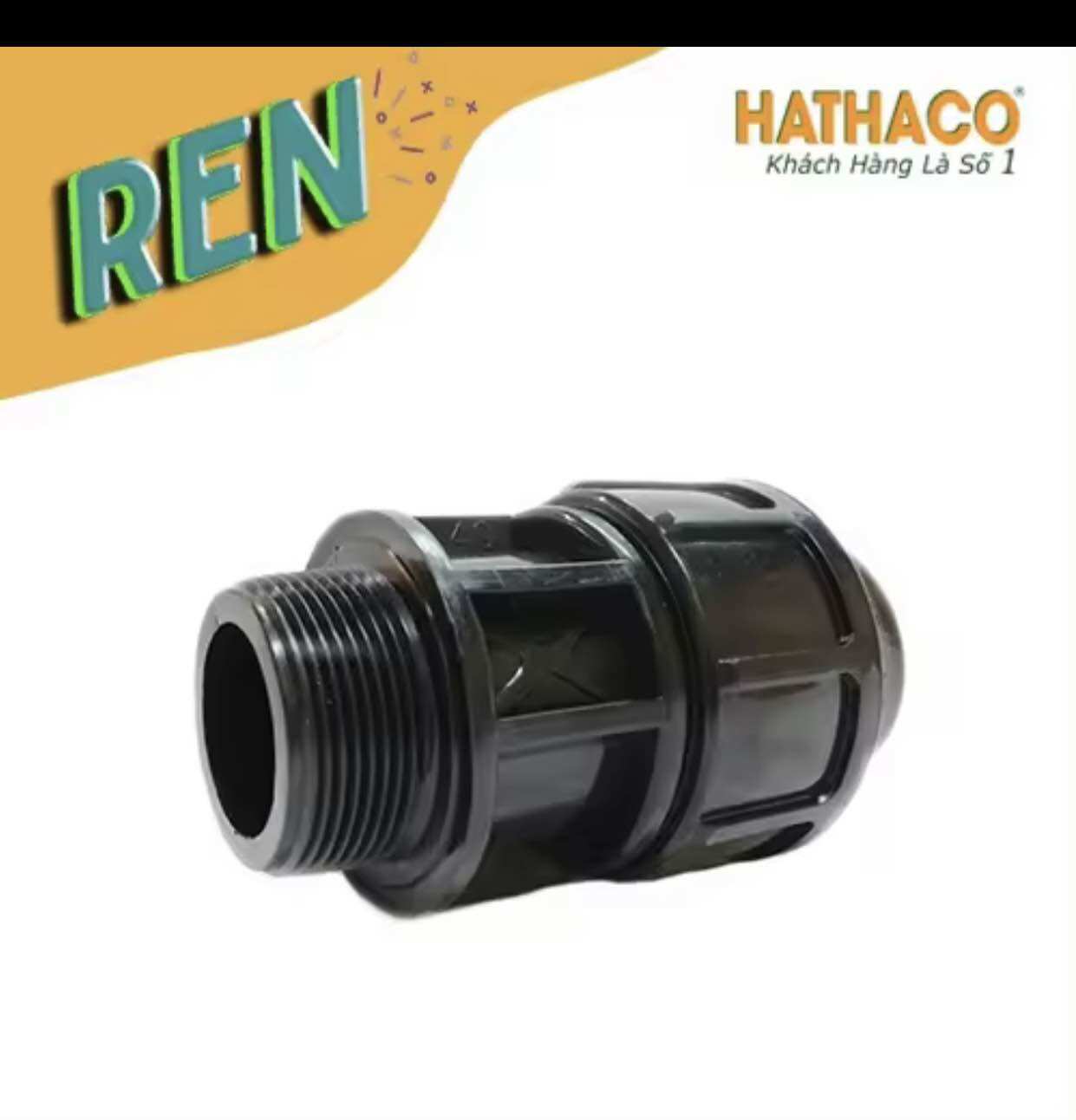 Mang sông ren ngoài, hdpe phi 30,25,32 nối ống pe