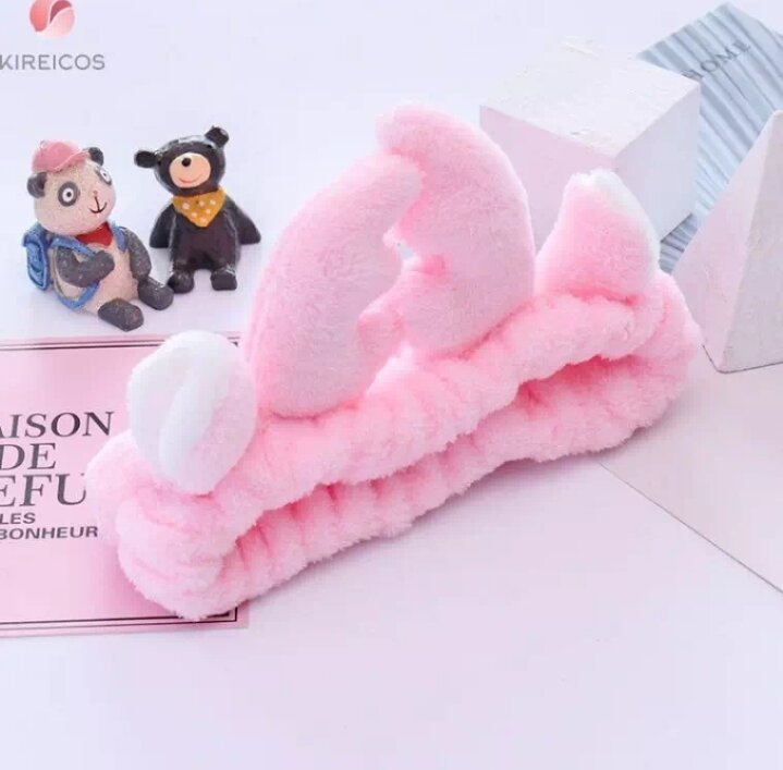 Băng đô sừng hưu 3D vải nhung mềm mại TL12 màu nâu
