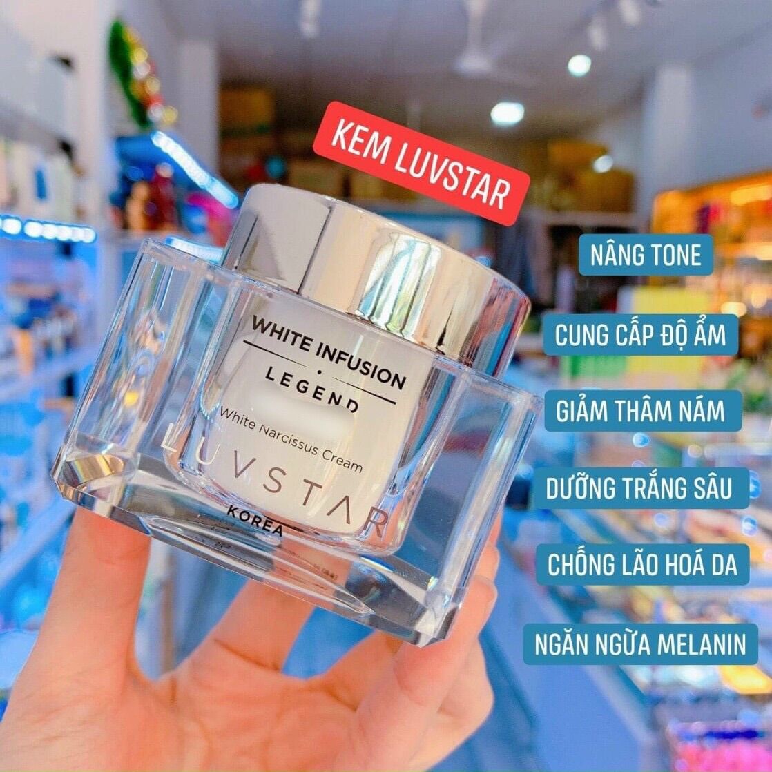 Kem luvstar dưỡng trắng giữ ẩm nâng tone da 50ml