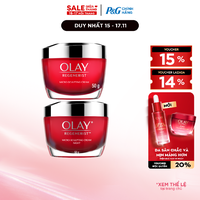 Combo Kem Dưỡng Ngày & Đêm OLAY REGENERIST Căng Mướt, Sáng Khỏe & Phục Hồi Dấu Hiệu Lão Hóa Hũ 50G