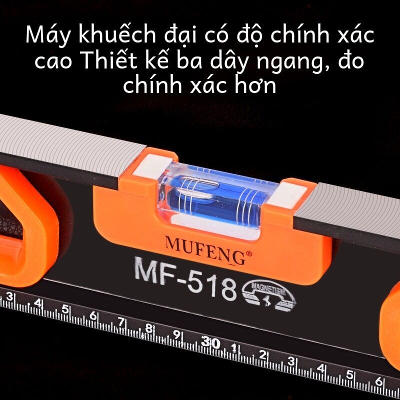 Horizontal Ruler High Precision Solid Aluminum Alloy Level Guiding Rule Small Level Meter Household Strong Magnetic Adjustment Balance