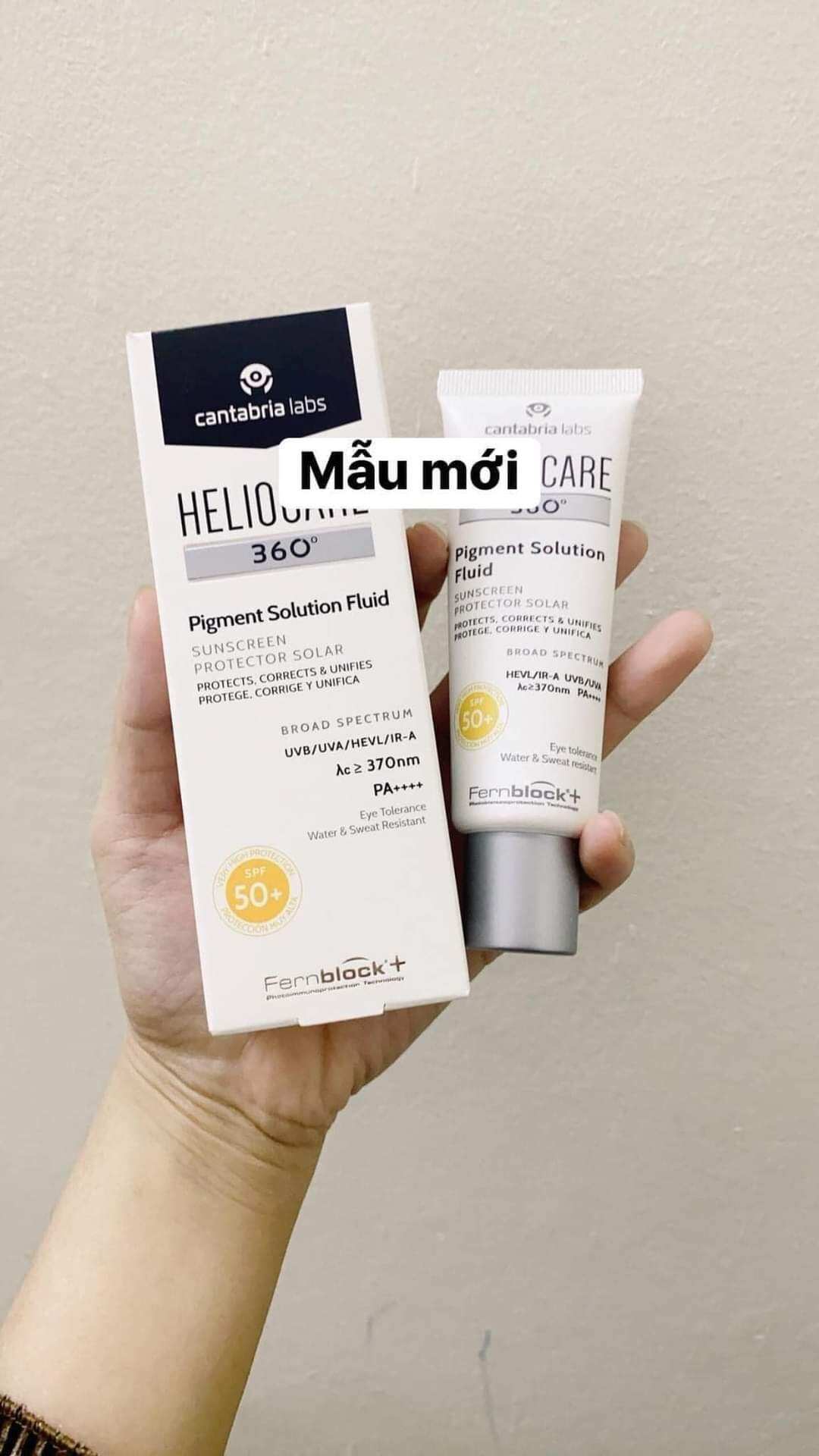 [Mẫu Mới] KEM CHỐNG NẮNG Heliocare Pigment Solution Fluid SPF 50+