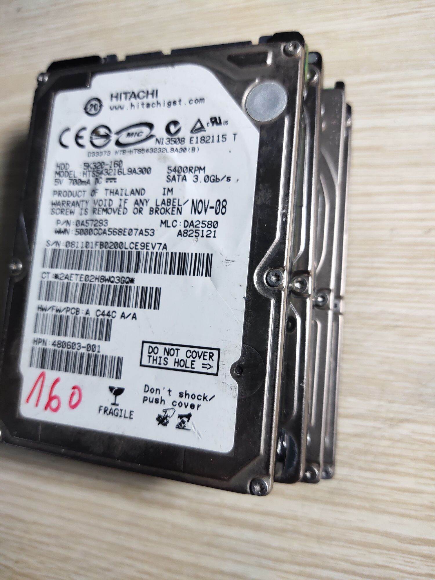 Ổ cứng laptop cũ tháo máy 160g