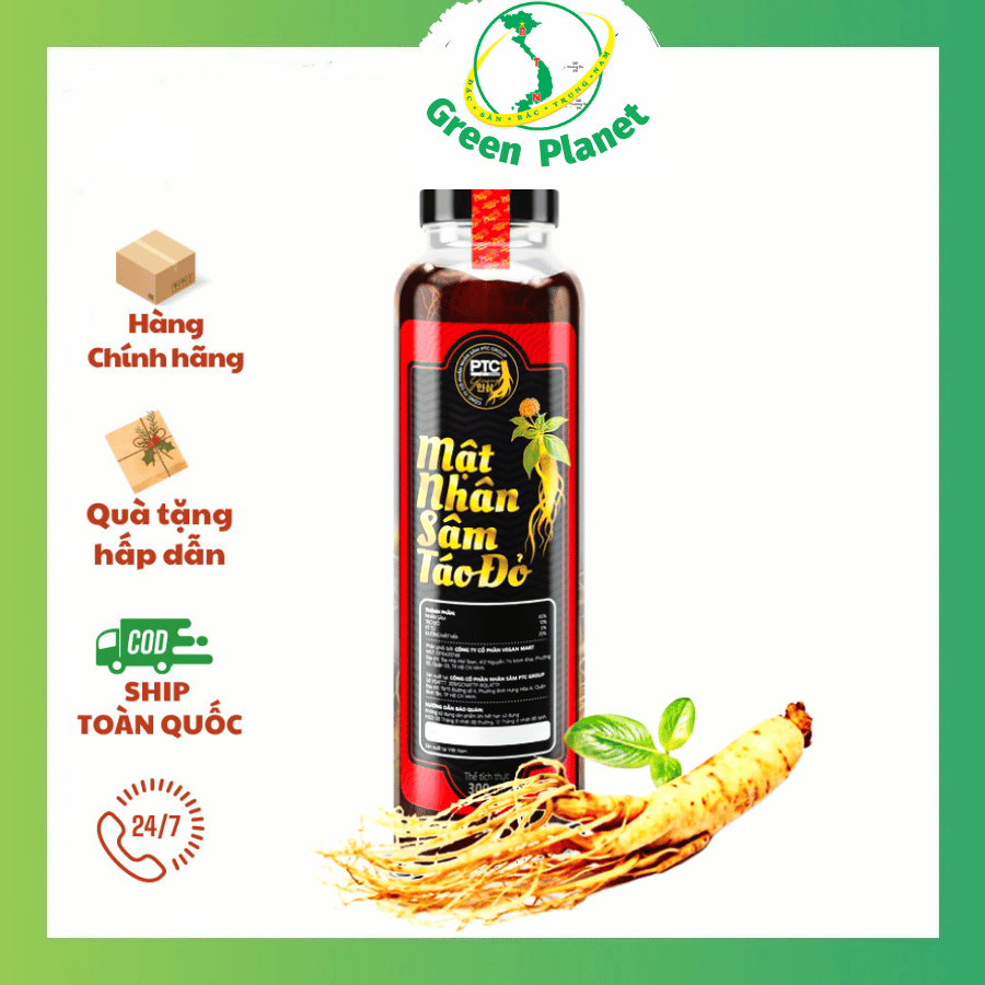 Mật nhân sâm táo đỏ 400ml