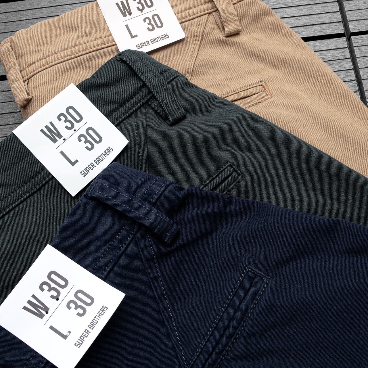 [VNXK] Quần kaki nam Super Brothers form slimfit