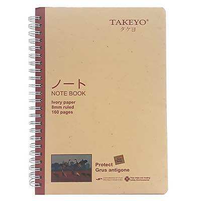 Takeyo A5 Spring Notebook (160 Pages)