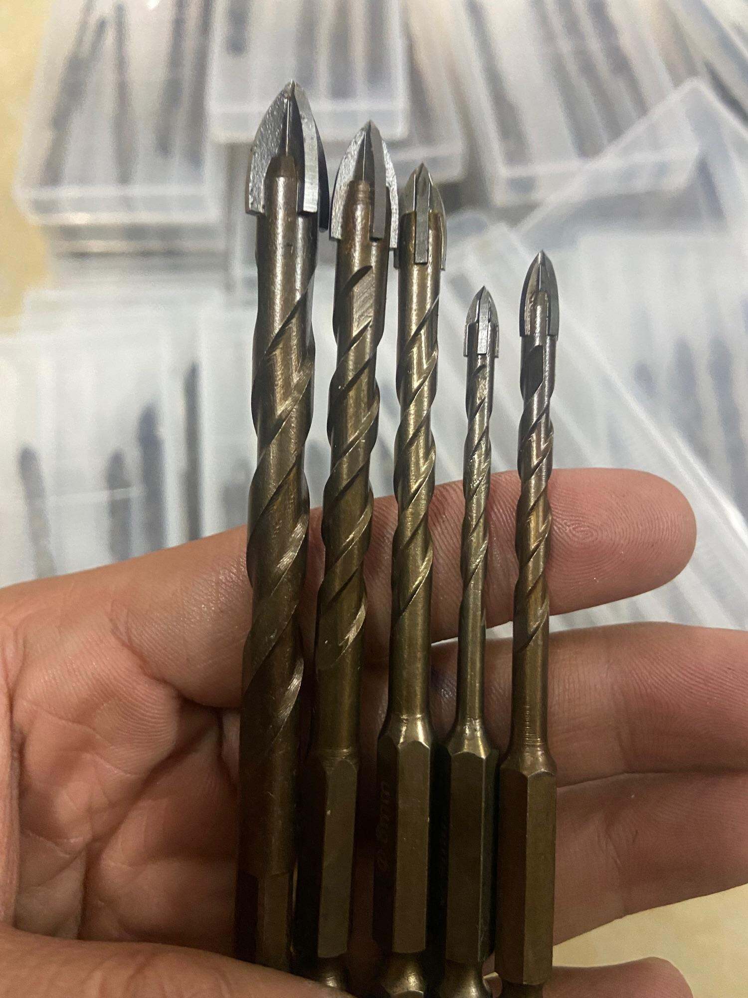 Mũi khoan đa năng - hoả tuyển - tứ cạnh thép NHẬT bộ 5 mũi 4-5-6-8-10 ly 0971727074