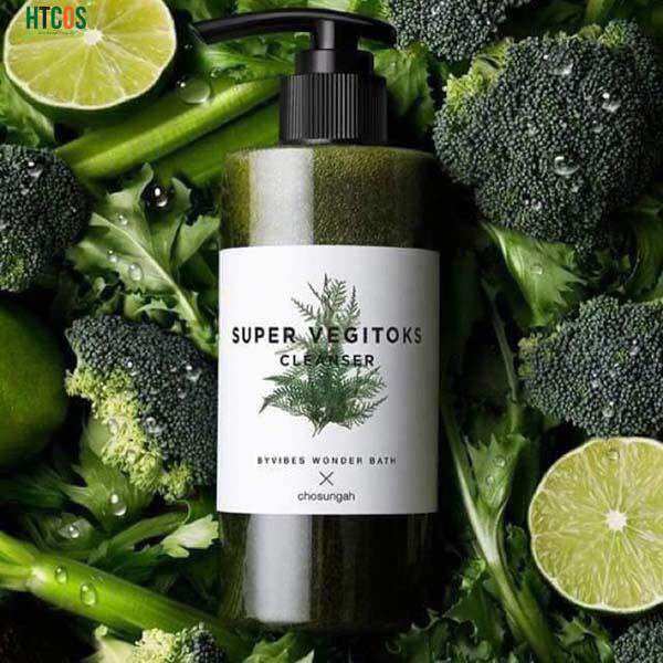 Sữa rửa mặt rau củ Super Vegitoks Cleanser thải độc 300ml