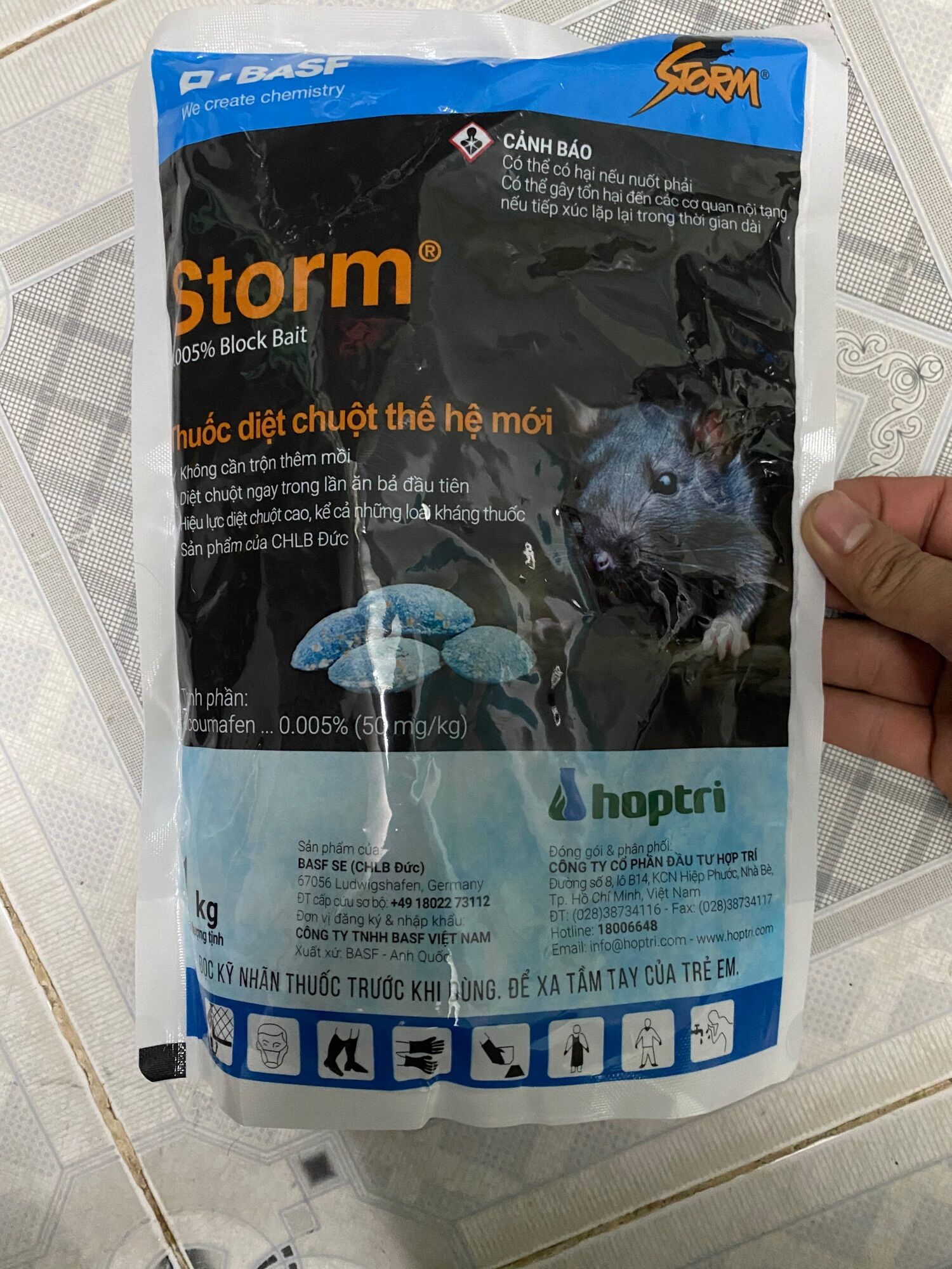 Thuốc diệt chuột Storm Hợp Trí - 1 kg