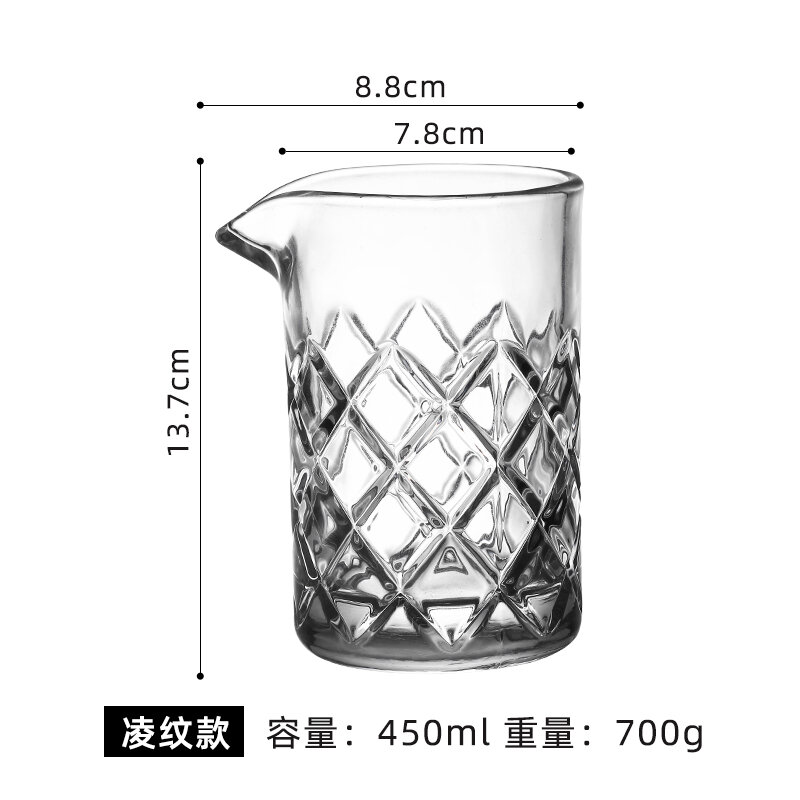 Bộ pha lê pha lê pha lê pha lê pha lê pha lê pha lê pha lê pha lê dụng cụ pha rượu cocktail chuyên nghiệp cỡ lớn cho quán rượu