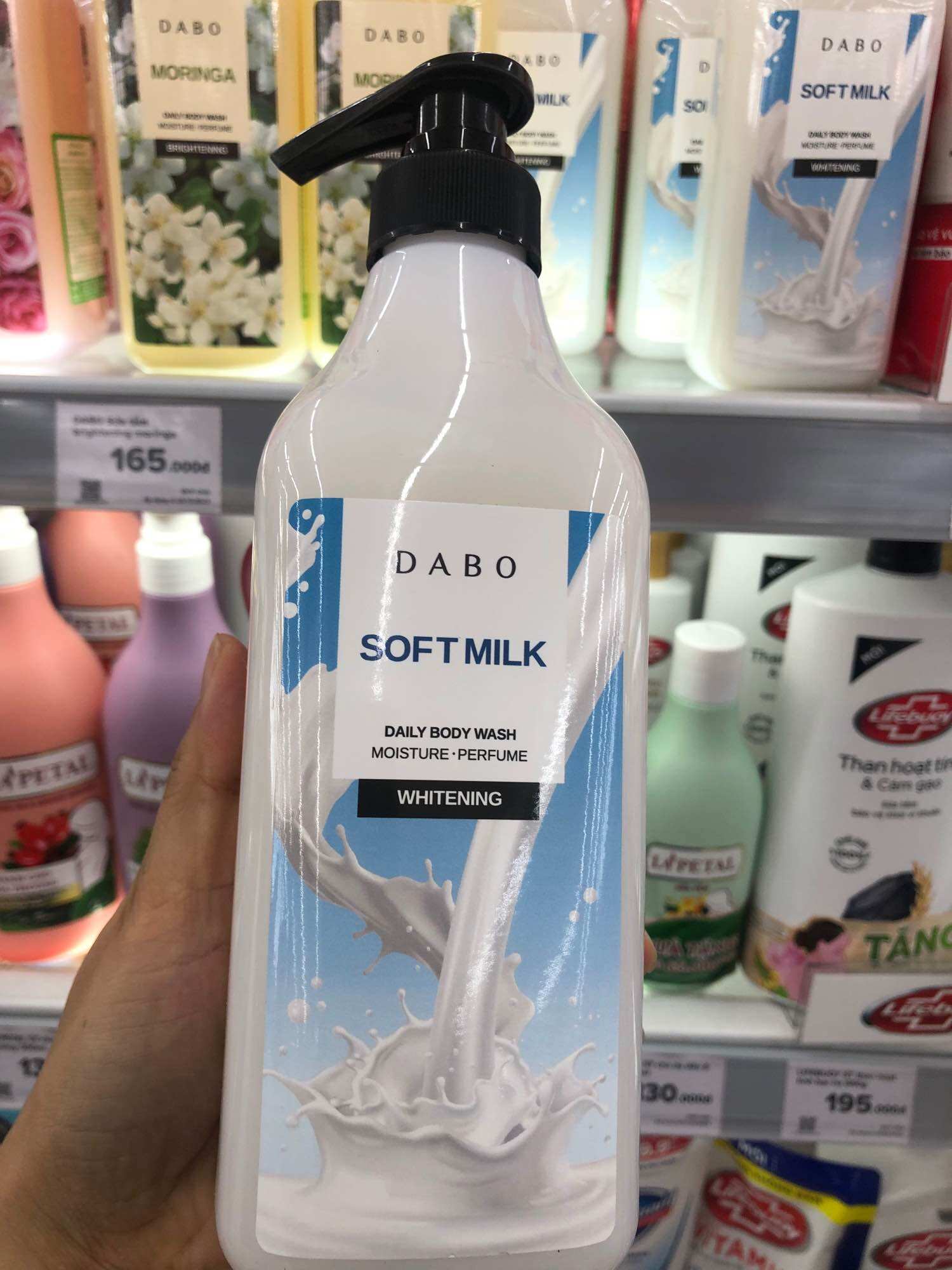 Sữa tắm trắng da cao cấp DABO Whitening Soft Milk 750ml