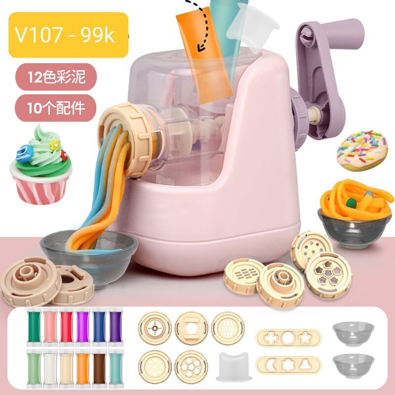 Bộ đồ chơi đất nặn làm bánh, mỳ, kem