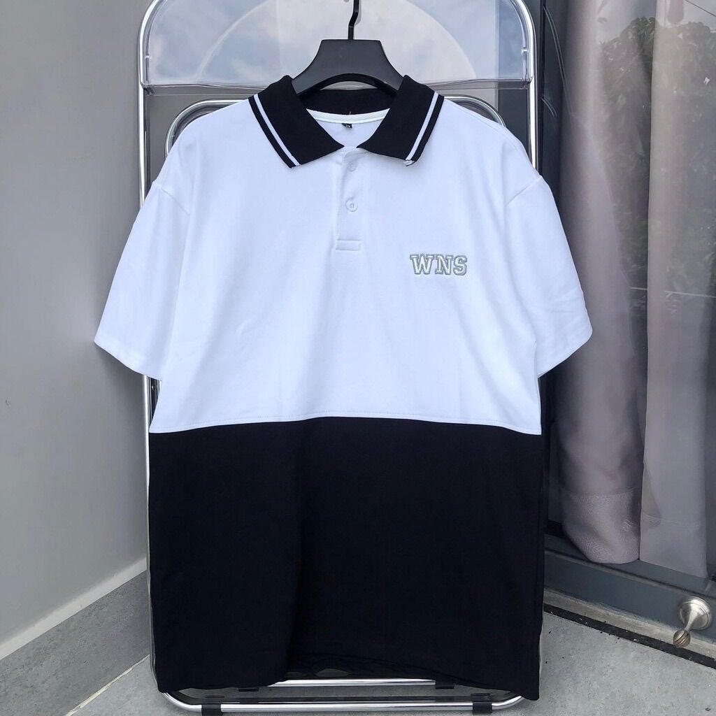 Áo thun polo panel wns thêu áo polo cổ trụ why not panel chất thun cá sấu cotton cao cấp