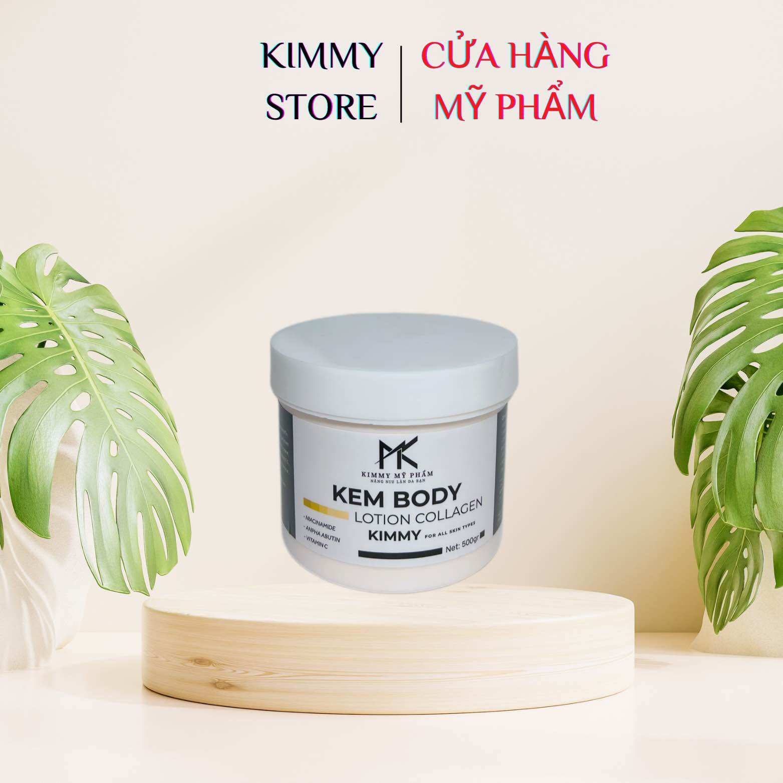 Lẻ kem body collagen makeup kháng nước