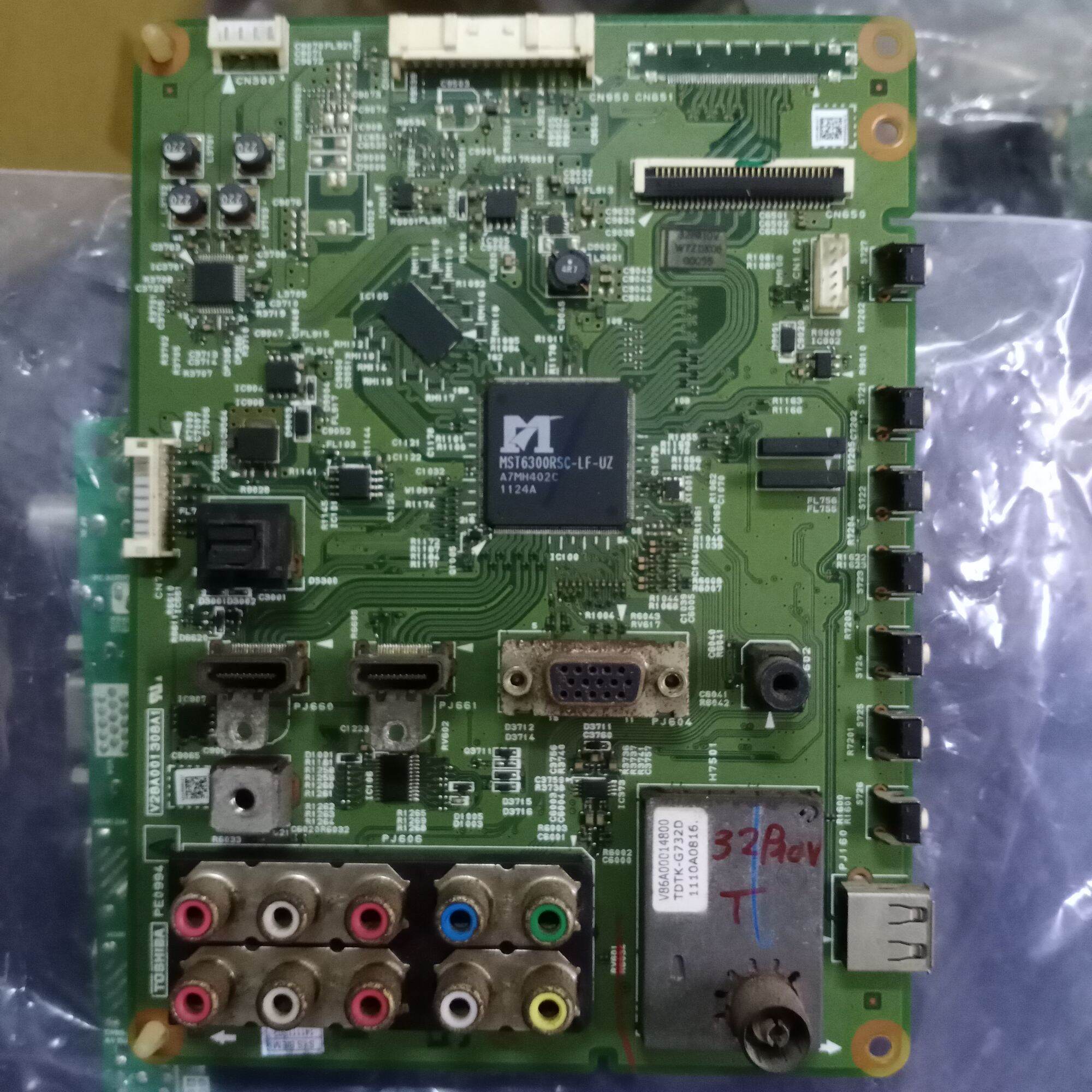 Bo khiển tivi Toshiba 32P10V,bo xử lý,main chính,chủ