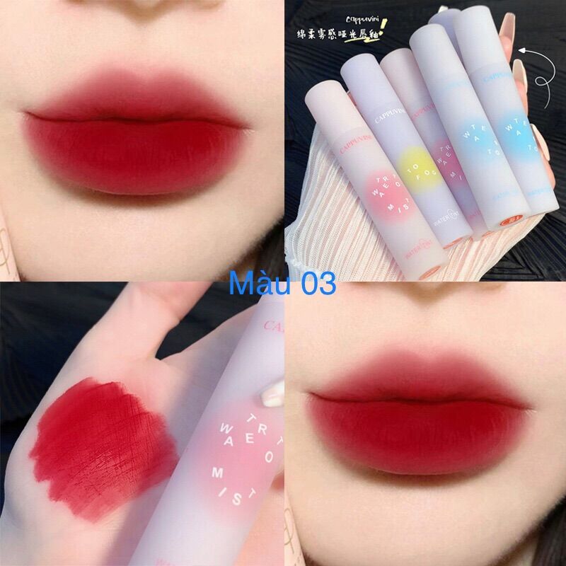 Son Kem Lì Cappuvini Air Mist Delicate And Soft Mềm Mịn Môi