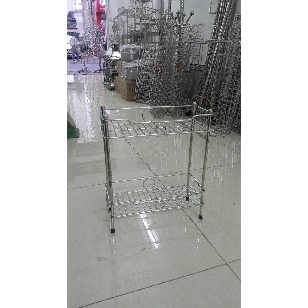 Kệ để đồ 2 tầng inox 304