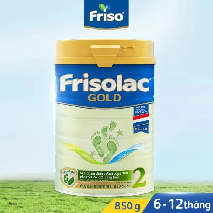 [HCM]Sữa bột Frisolac gold 2 850g